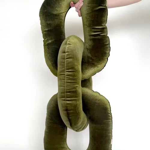 Almohadon LIEN - tres eslabones en Verde oliva, Uruguay | Octo
