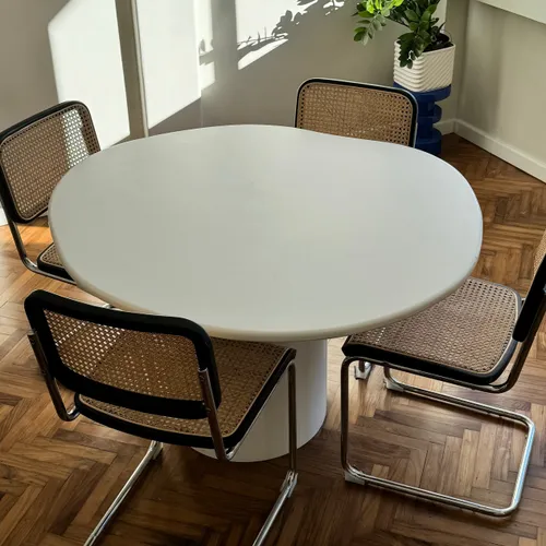 mesa Comedor Prima en Blanco, Uruguay | Octo